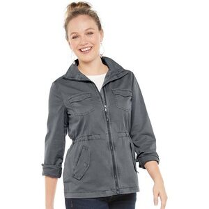 Sonoma Charcoal Drawstring Utility Jacket